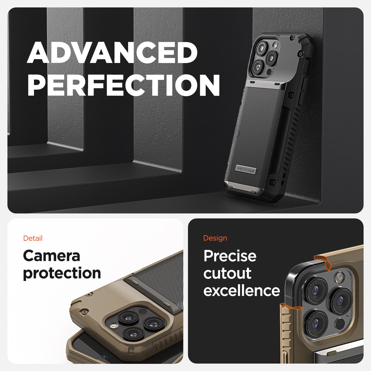iPhone 15 Pro Max Case Damda Glide Pro with Card Holder Wallet by VRS Design