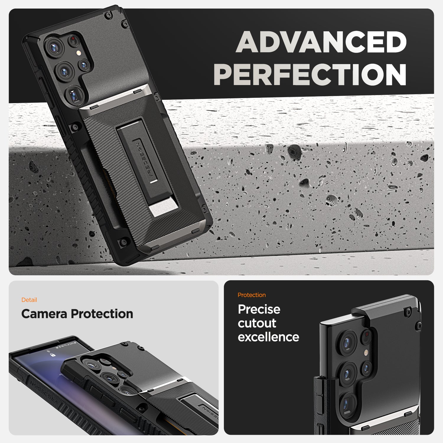 Samsung Galaxy S23 Ultra wallet rugged case with multiple durable and convenient card slot by VRS Design