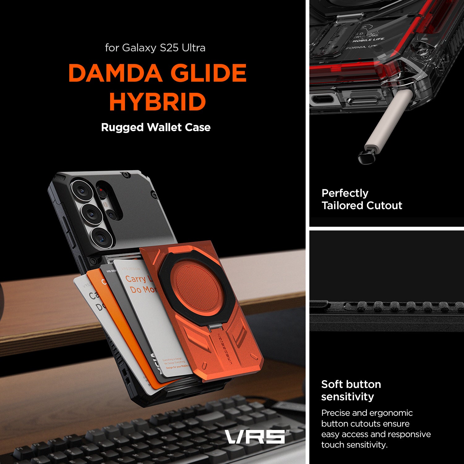 For Galaxy S25 Ultra Case Damda Glide Hybrid