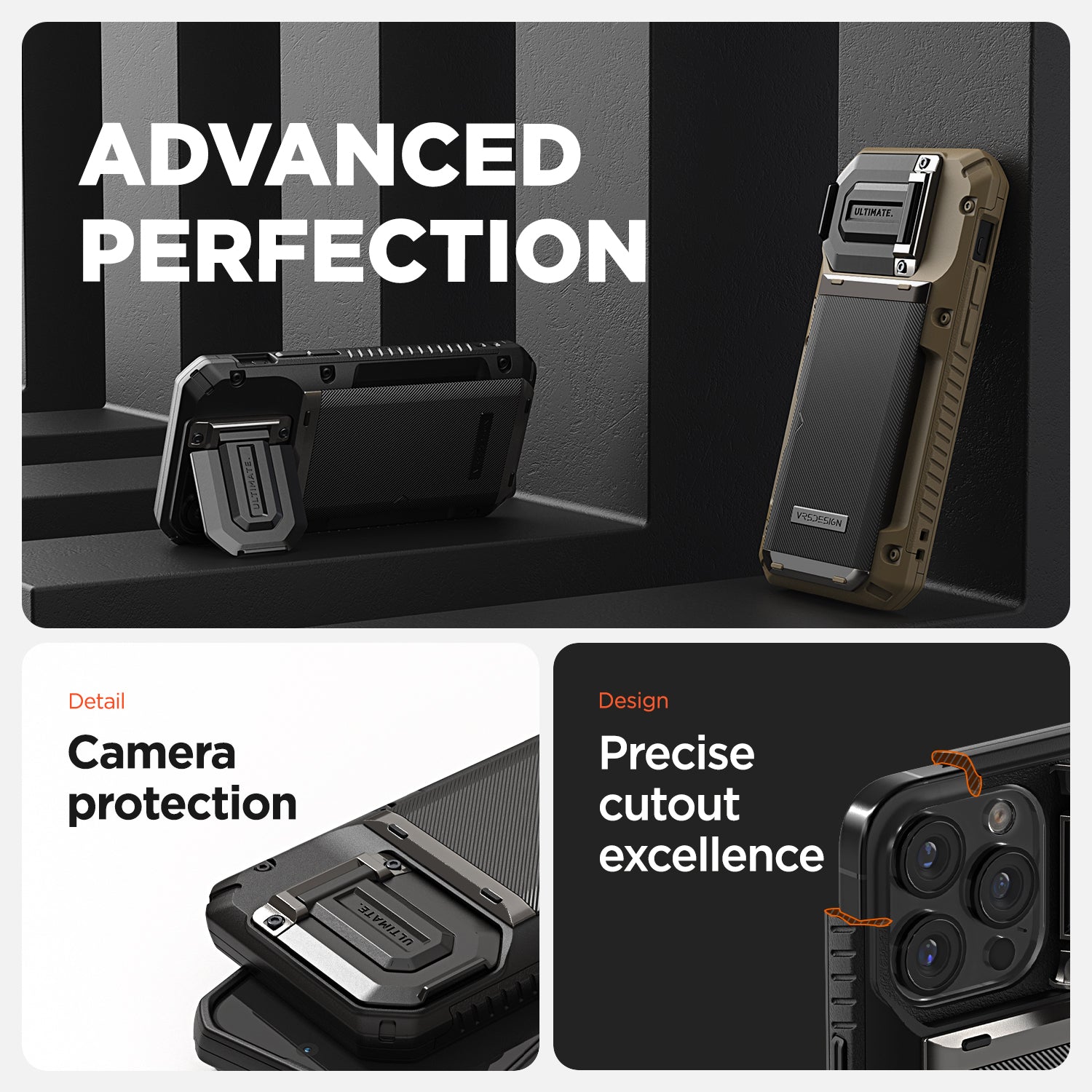 iPhone 15 Pro Max Case with Card Holder Wallet by VRS Design Damda Glide DuoGuard