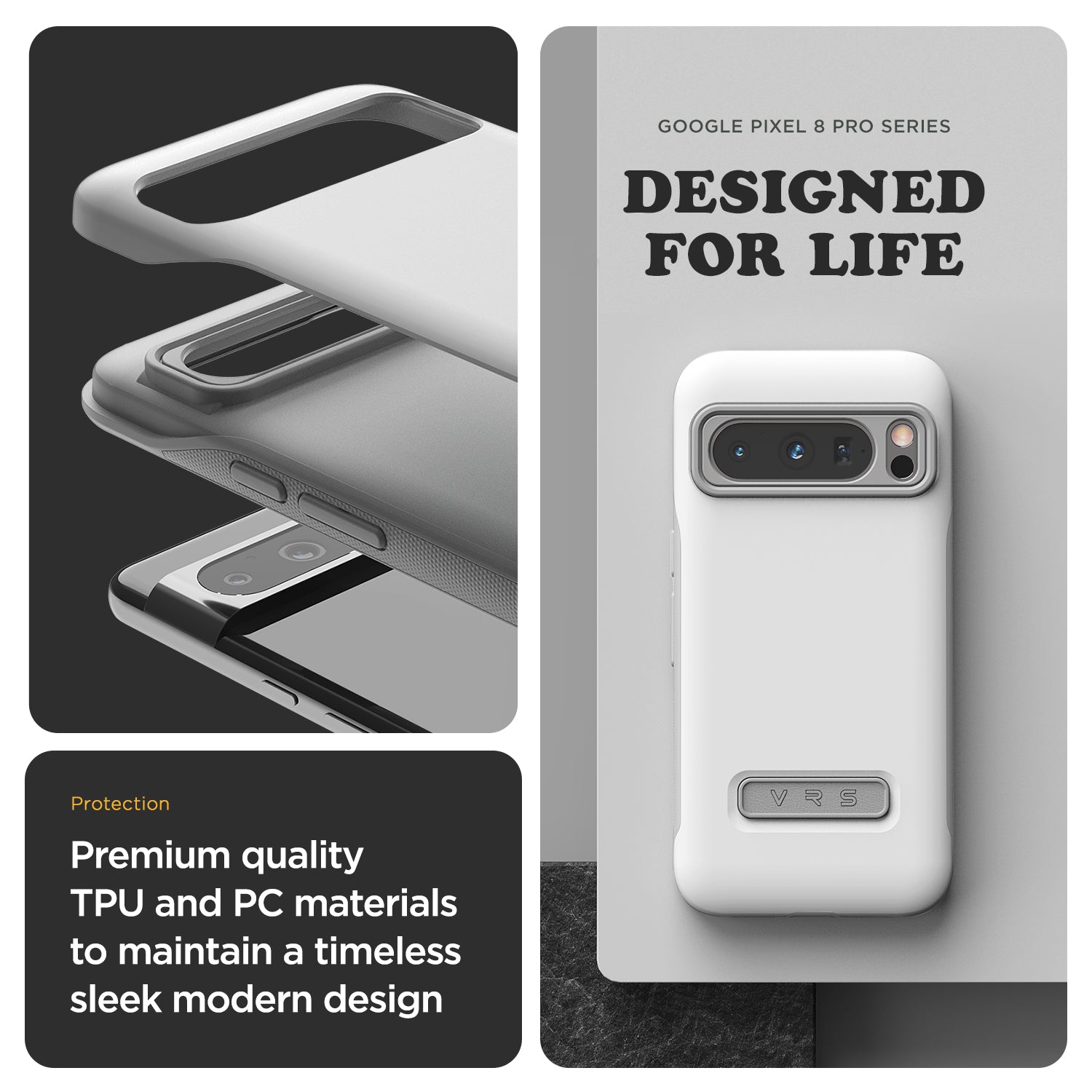 google pixel 8 pro max case rugged protection all in one modern stout men women outdoor essential card carry wallet holder terra guard convenience innovation easy design white color