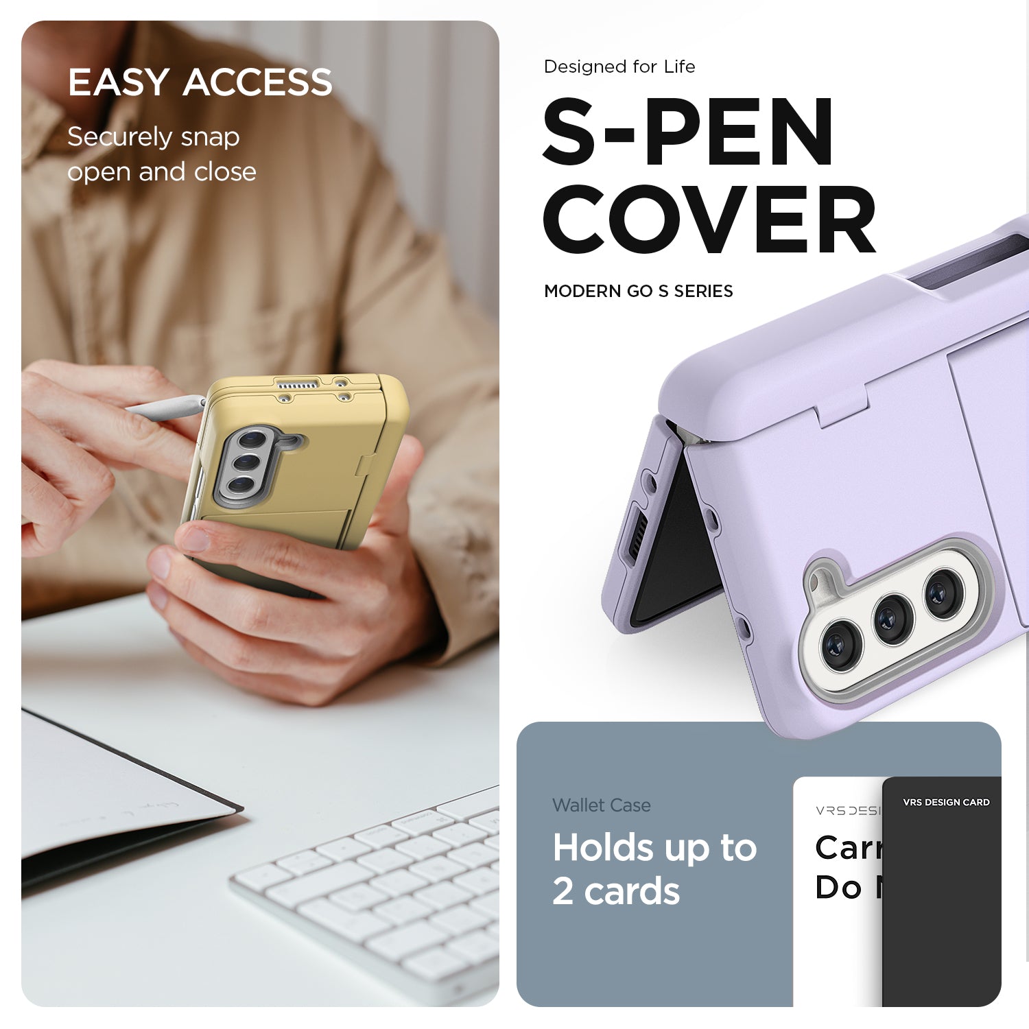 Samsung Galaxy Z Fold 5 slim rugged case multiple durable convenience card wallet storage sleek design minimalist modern women color perfect wallet compartment hinge cover