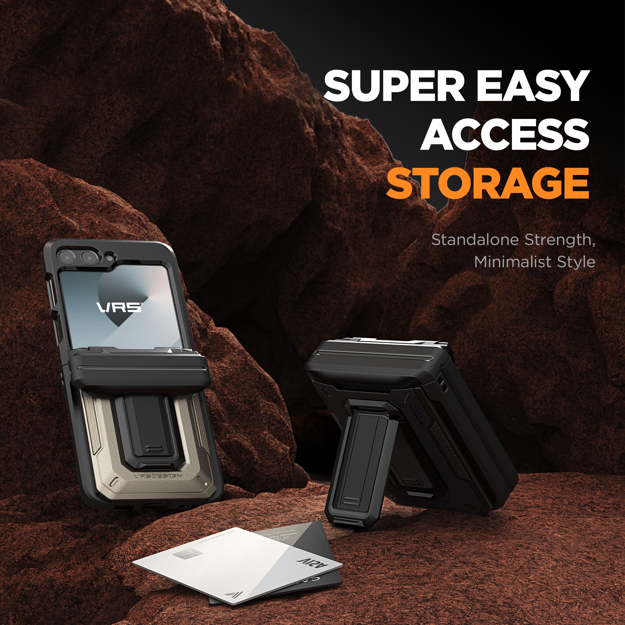 samsung galaxy z flip 7 FE case wallet compartment auto card 2 cards modern outdoor men women zflip6 zflip modern