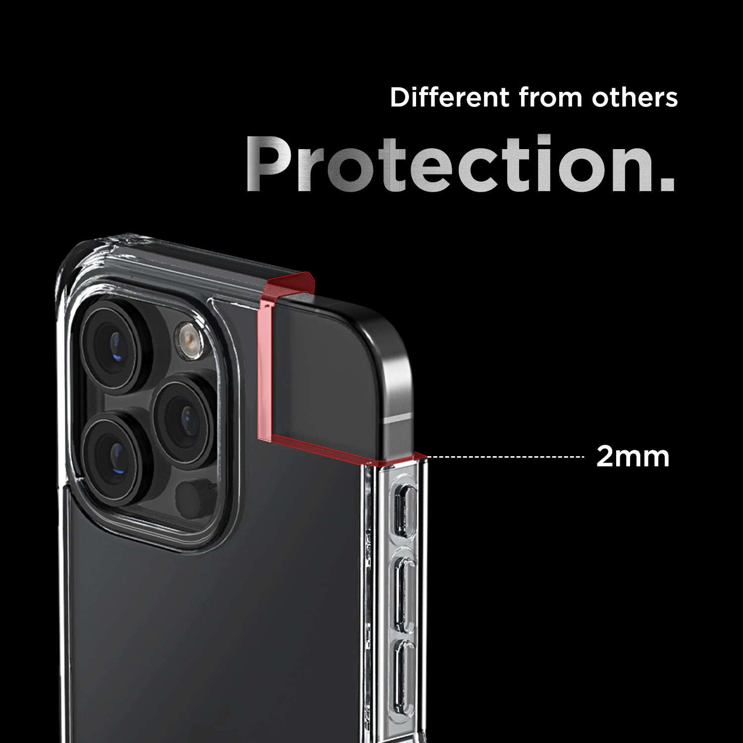 iPhone 15 Pro Case Terra Guard Crystal Ultimate Clear Case by VRS Design