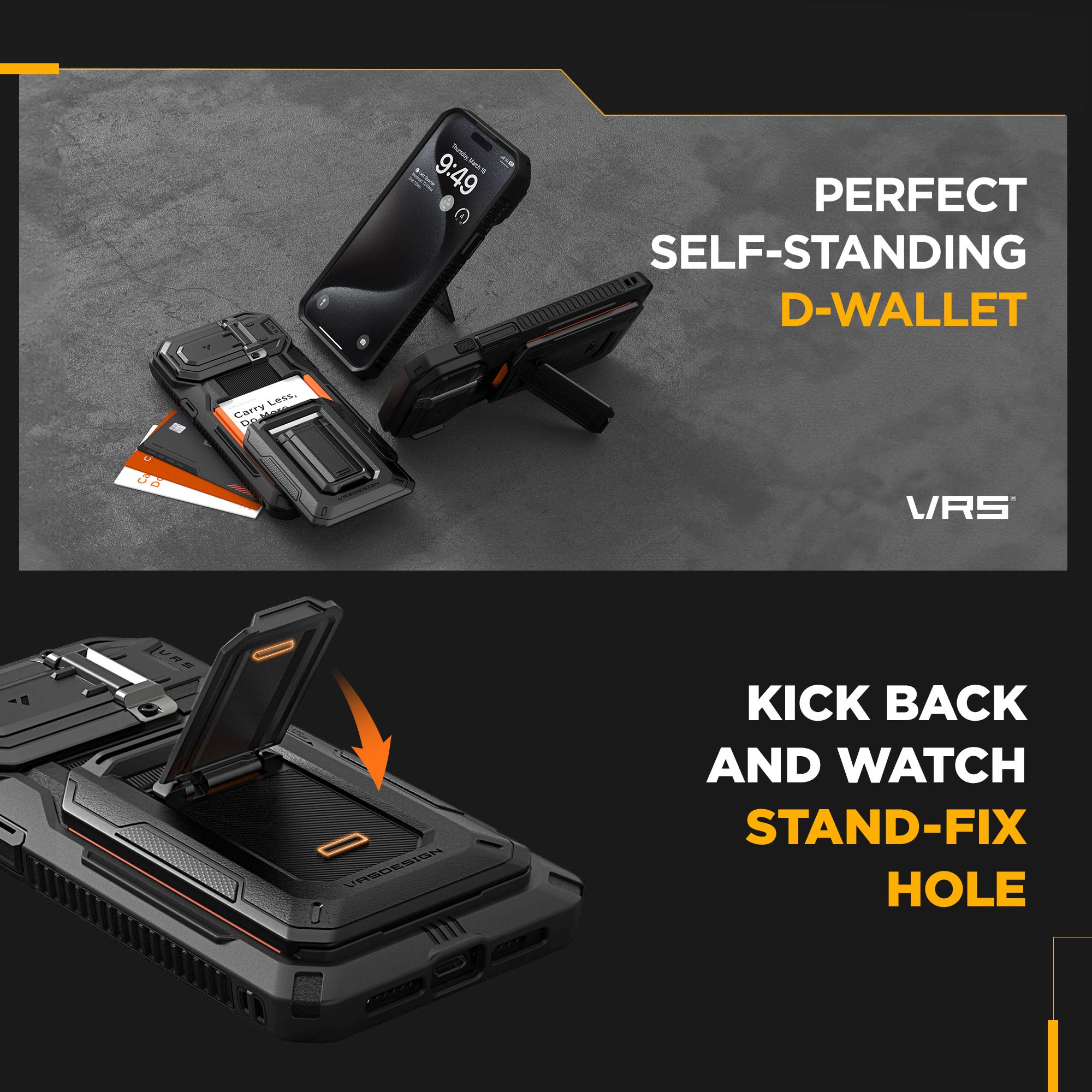 iPhone 13 iPhone 14 iPhone 15 Case D-Wallet Origin by VRS Design