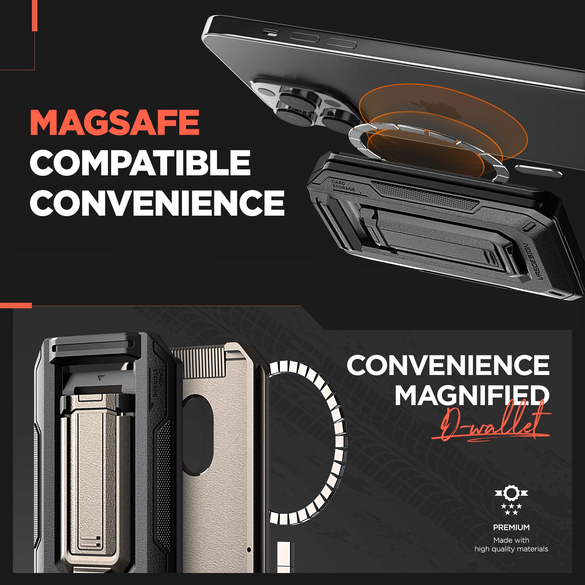 magsafe wallet accessories modern easy carry comfort convenient women men carry less do more vrs design iphone 12 iphone 13 iphone 14 iphone 15