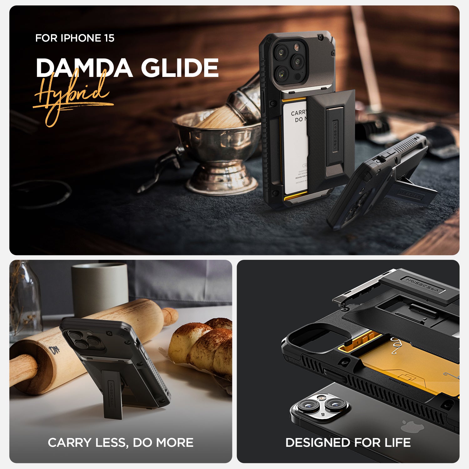 iPhone 15 Case Damda Glide Hybrid