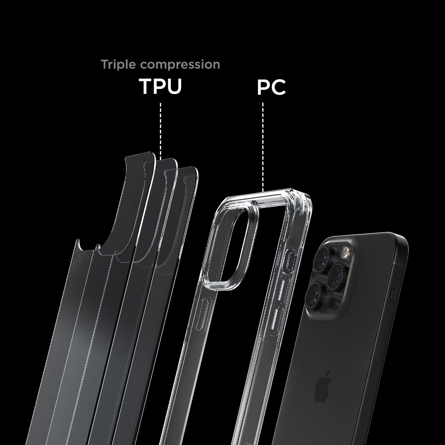 iPhone 15 Pro Case Terra Guard Crystal Ultimate Clear Case by VRS Design
