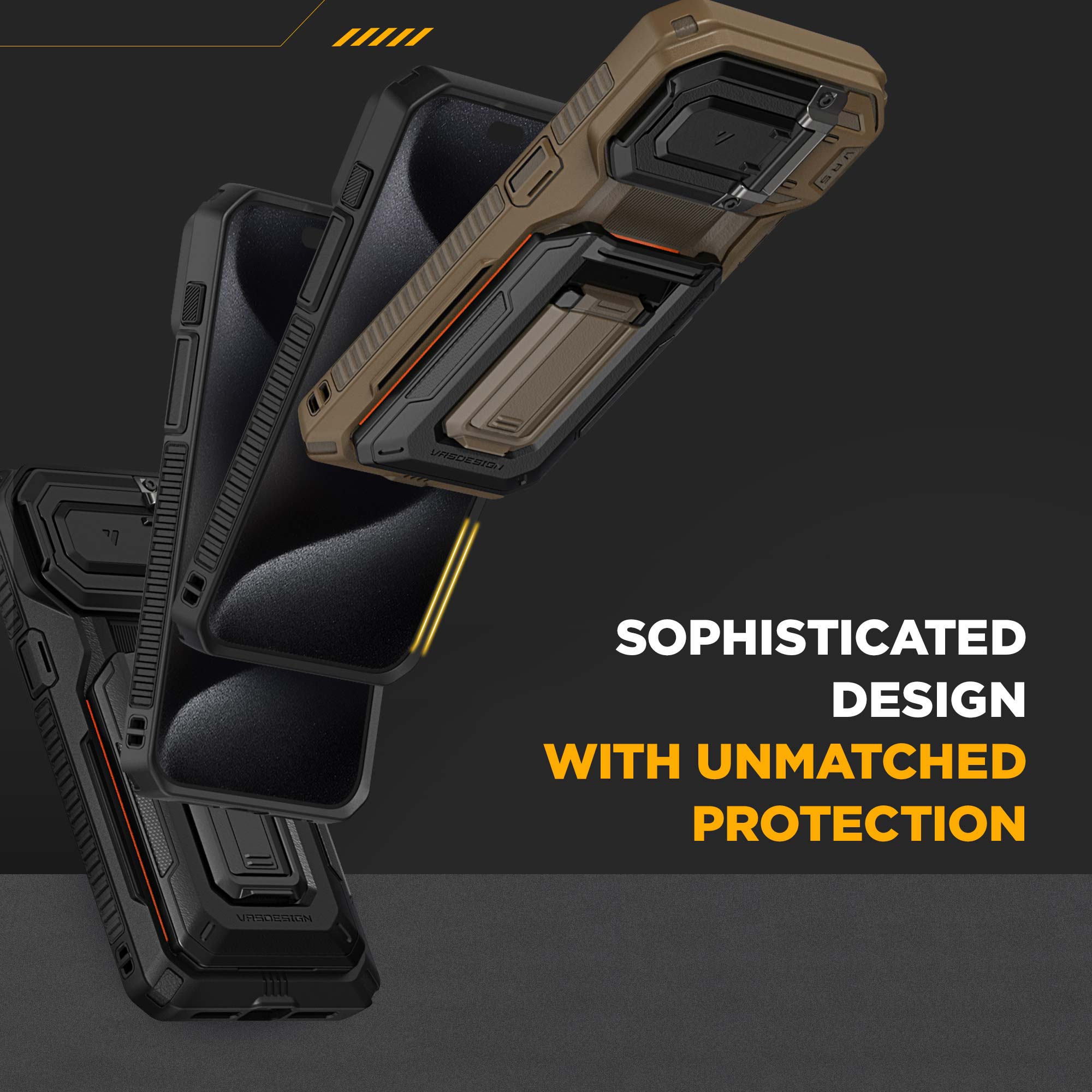 iPhone 15 Pro Max Case with Card Holder Wallet by VRS Design Origin