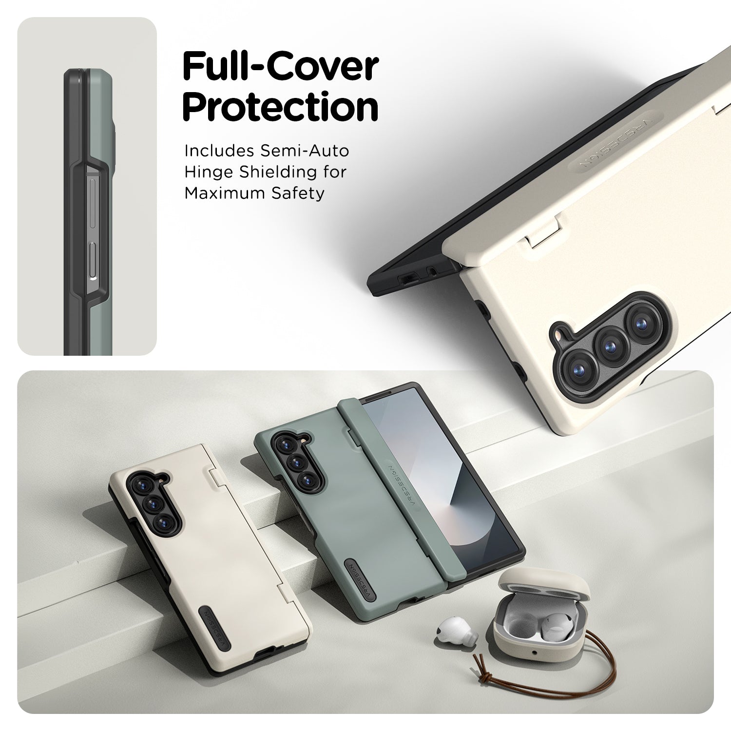 Galaxy Z Fold 6 Case Terra Guard Modern 360 Screen Protector