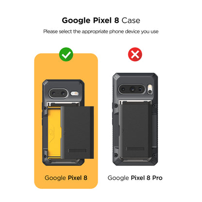 google pixel 8 case wallet kickstand rugged protection all in one modern stout men women outdoor essential card carry wallet holder damda glide pro