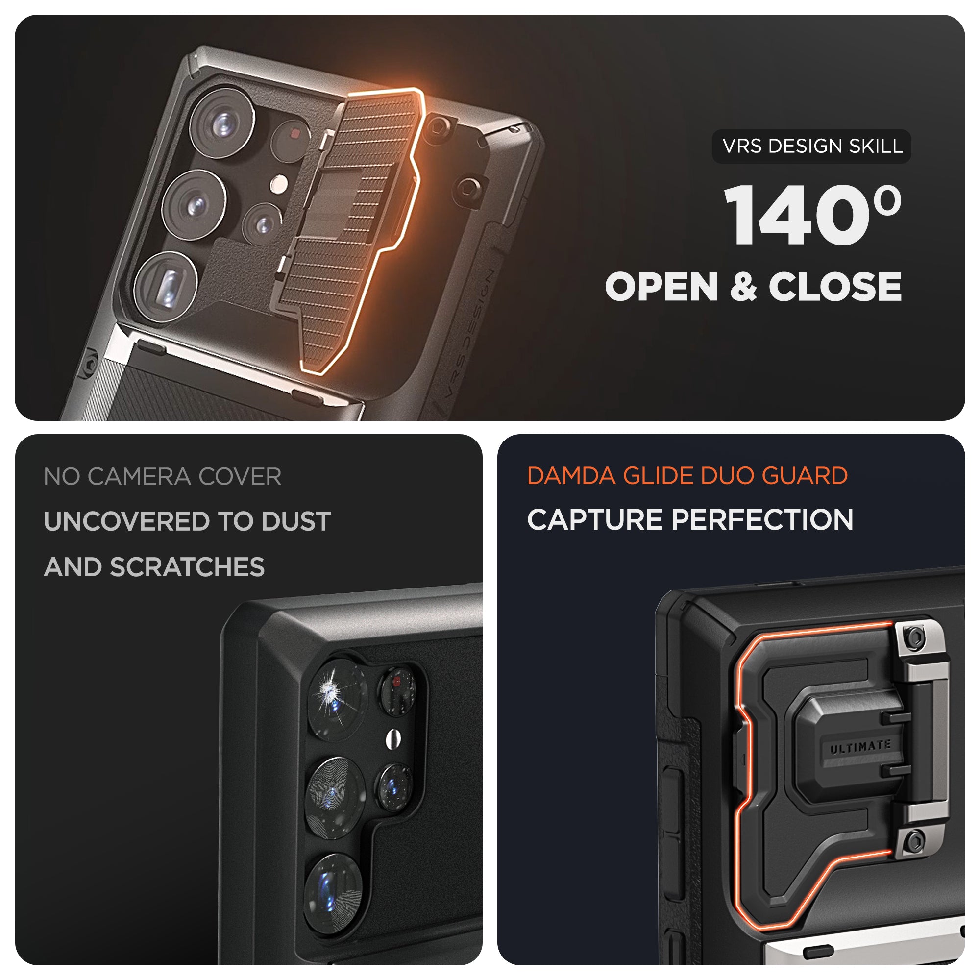 all in one modern case perfect protection card holder wallet camera cover protector carry less do more 4 cards metal plate Samsung Galaxy S24 Ultra case