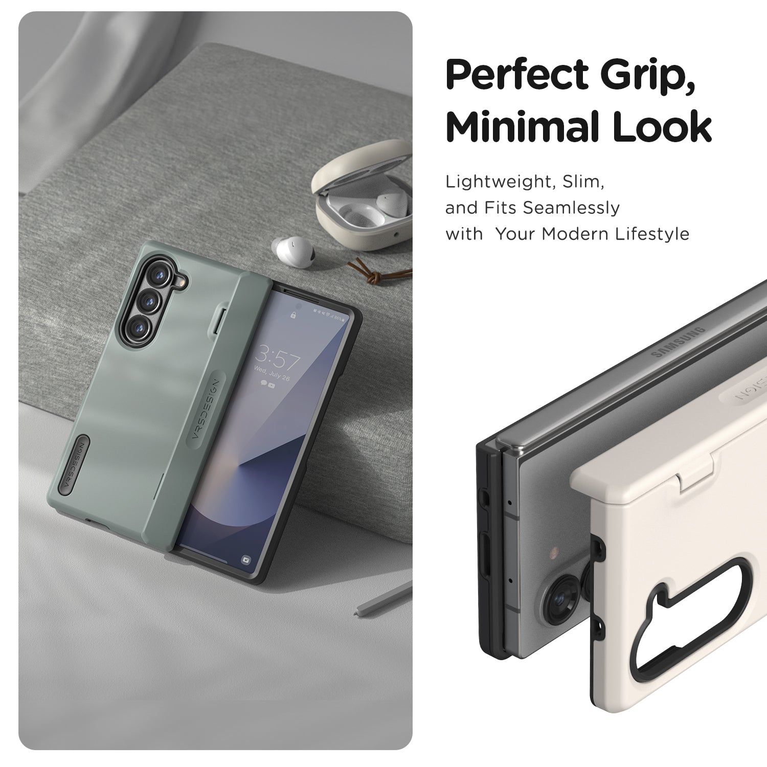 Galaxy Z Fold 6 Case Terra Guard Modern 360 Screen Protector