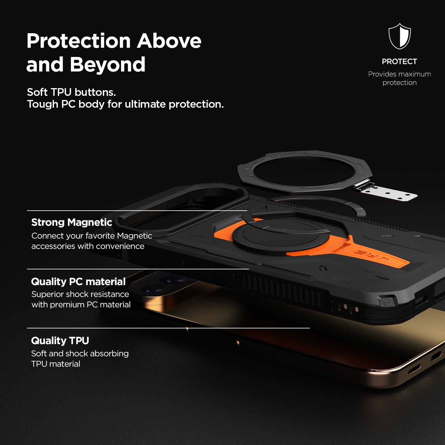 Google Pixel 11 XL TerraGuard ACTIVE Magnetic Ring Stand Rugged Case