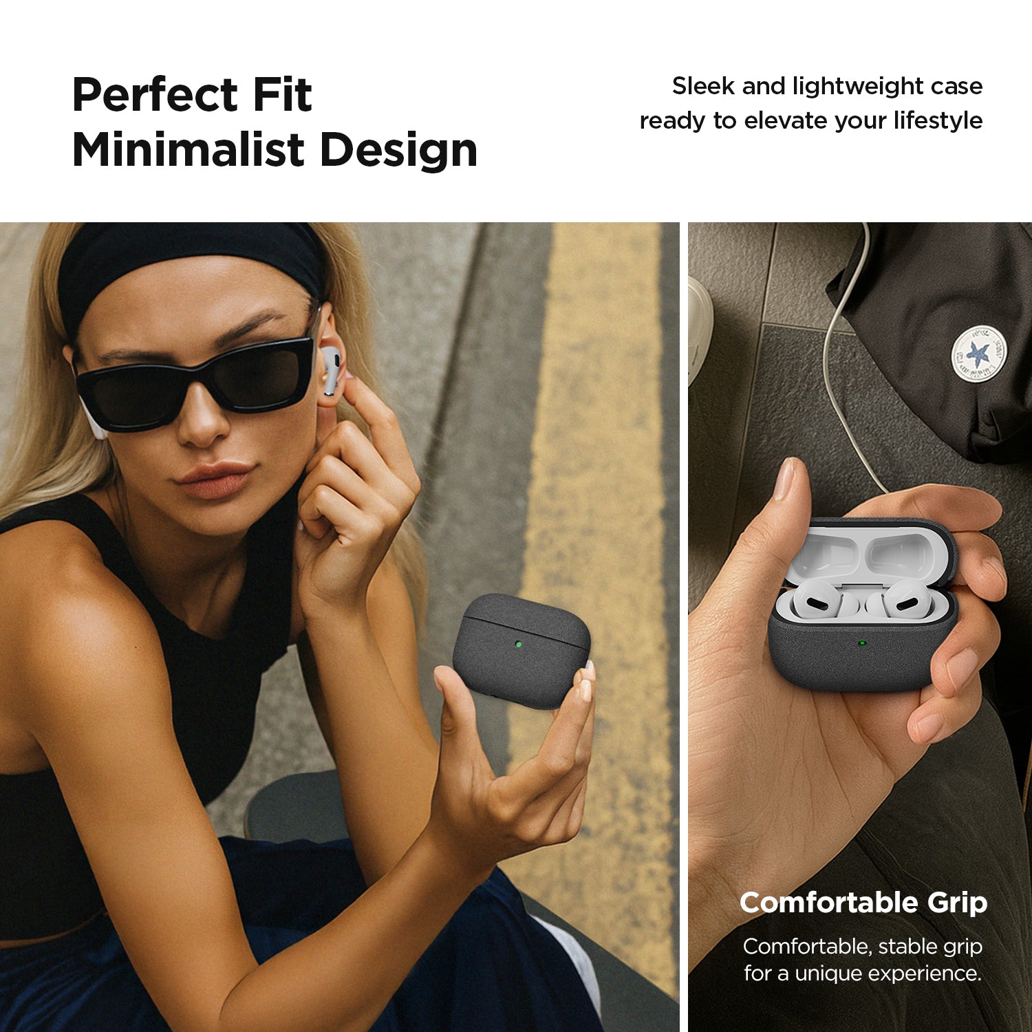 Apple AirPods Pro 3 Modern Lock Wireless Headphones with Noise Cancellation, Rugged modern and Lightweight Slim case by VRS