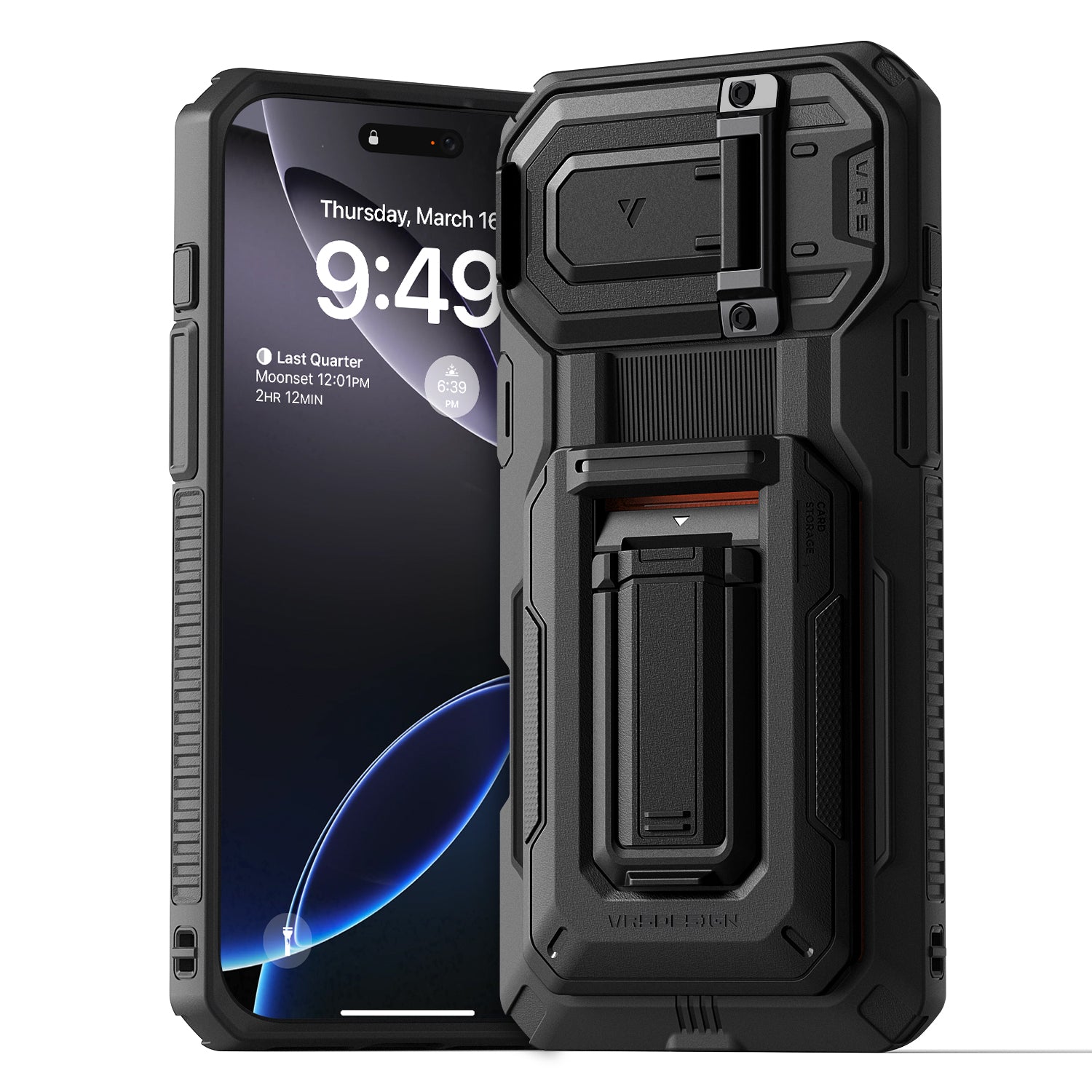 iPhone 16 Series Origin Case with Card Holder Wallet and Kickstand by VRS Design Khaki / iPhone 16 Pro iPhone 16 Series Origin Case with Card Holder Wallet and Kickstand by VRS Design Khaki / iPhone 16 Pro