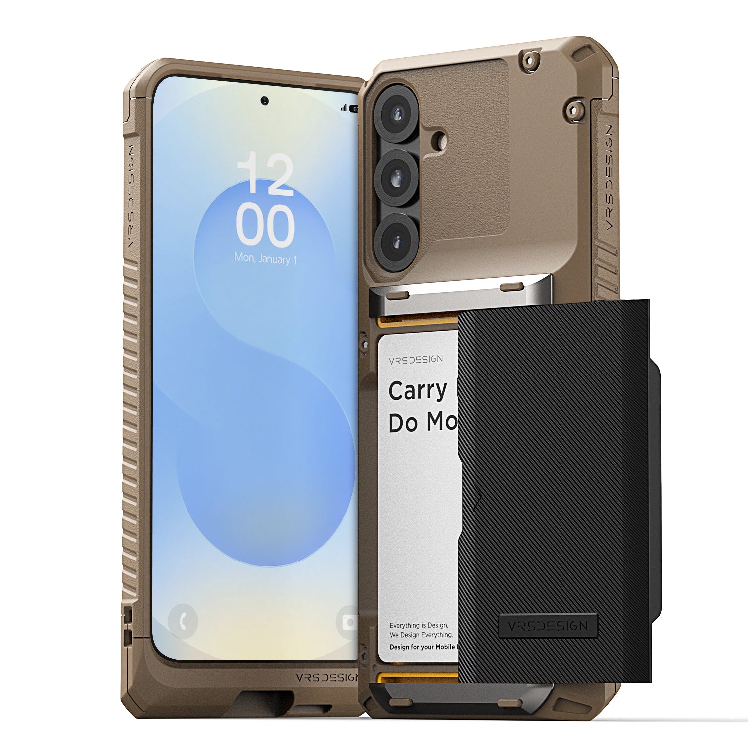 shockproof card storage, Premium rugged durable Samsung Galaxy S25 Plus Mobile wallet case and accessories by VRS Design