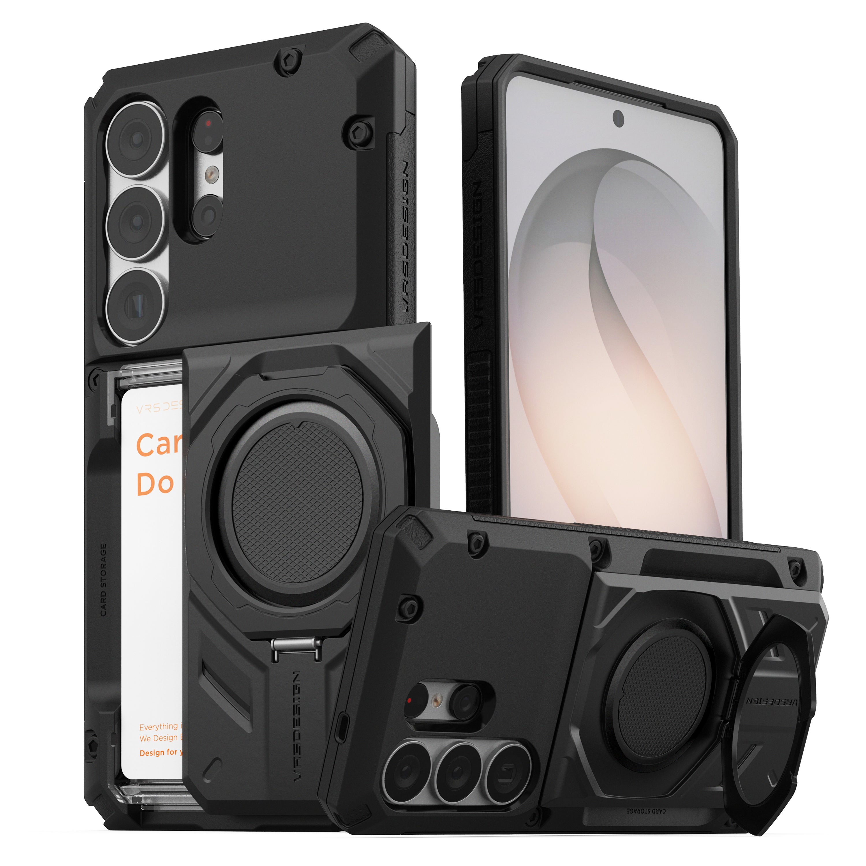 Rugged Galaxy S26 Ultra wallet case minimalist case by VRS DESIGN