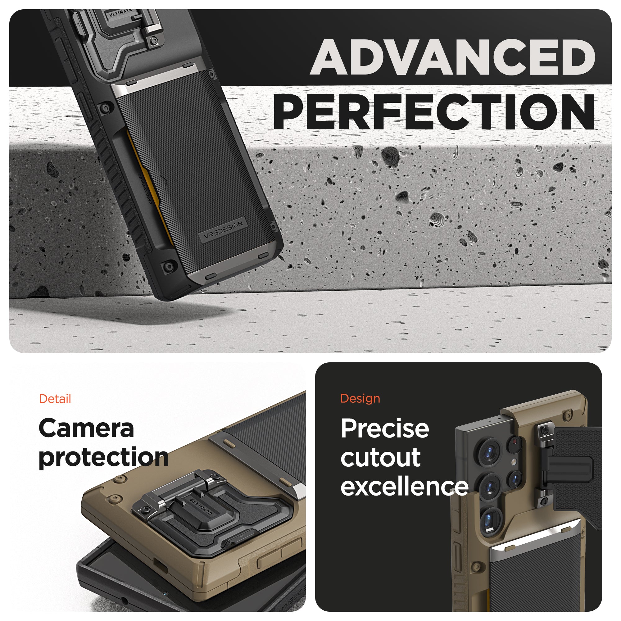 Samsung Galaxy S23 Ultra Case Damda Glide DuoGuard Card Holder Wallet Case by VRS Design