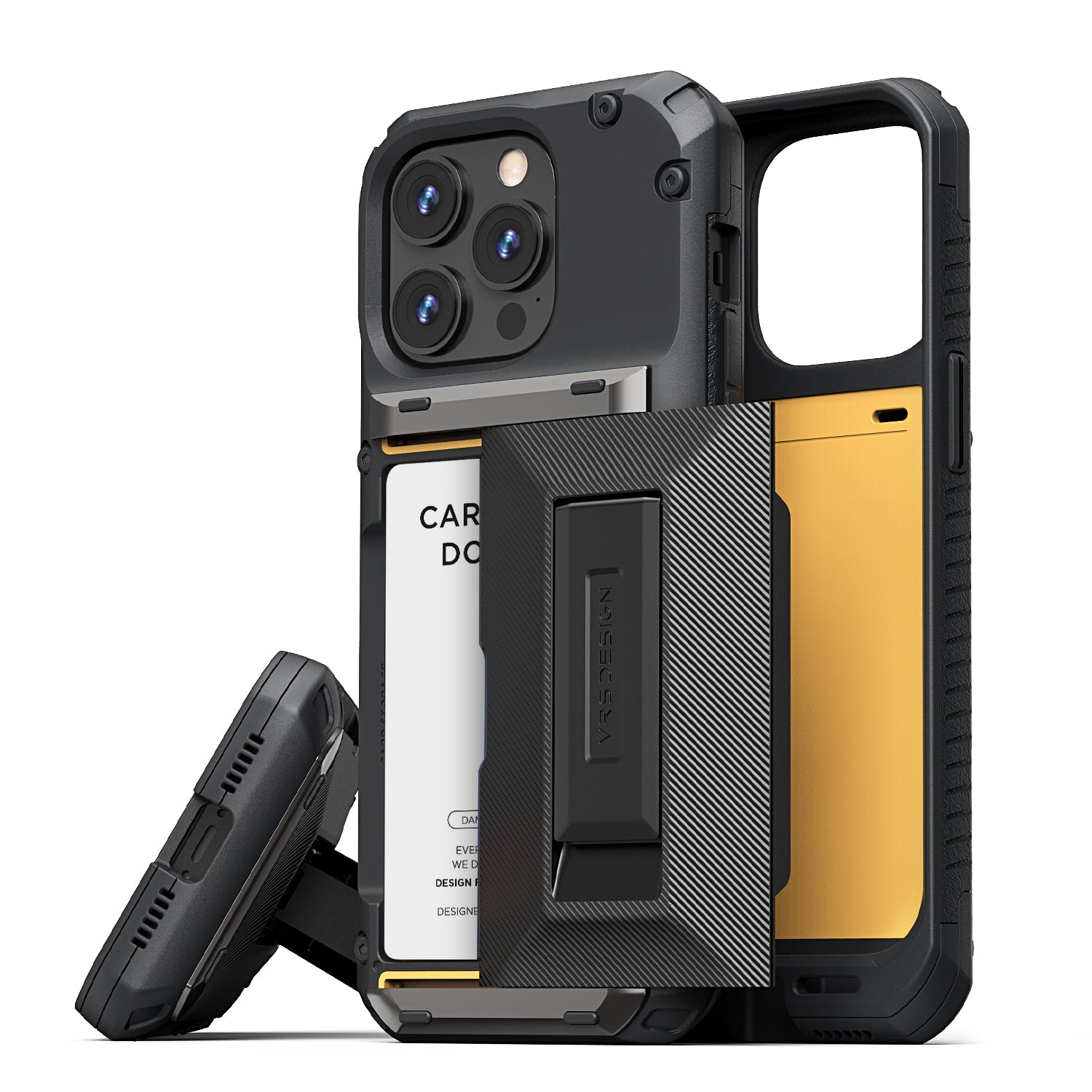 Rugged modern Apple iPhone 15 Pro case Glide Hybrid by VRS DESIGN