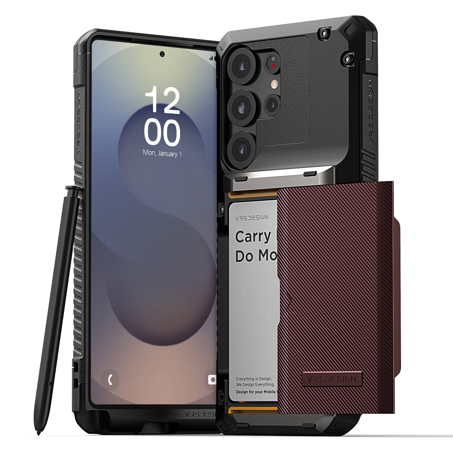 Premium rugged durable Samsung Galaxy S25 Plus Mobile wallet case and accessories by VRS Design