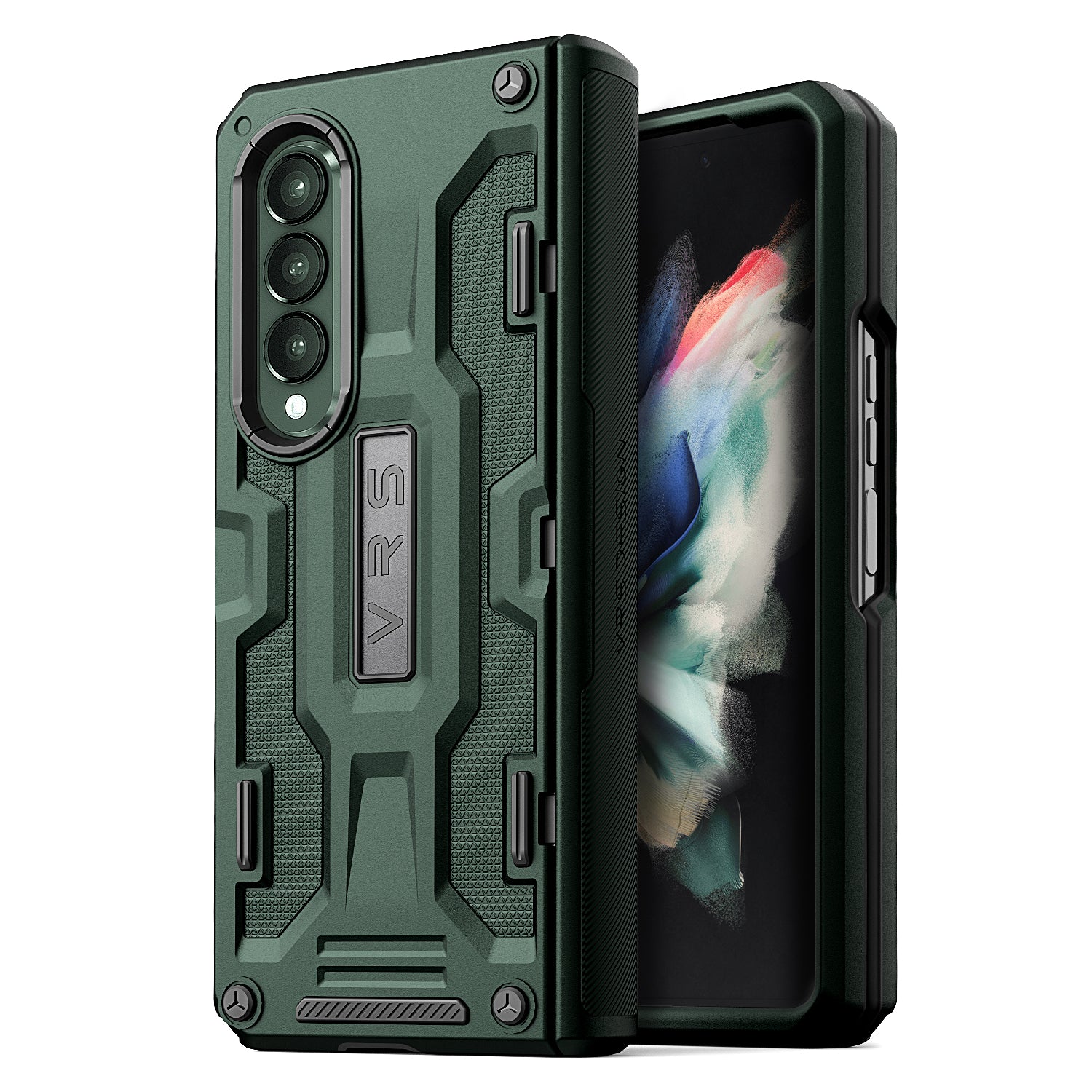 Sleek rugged Galaxy Z Fold 3 slim minimalist case by VRS Sleek rugged Galaxy Z Fold 3 slim minimalist case by VRS