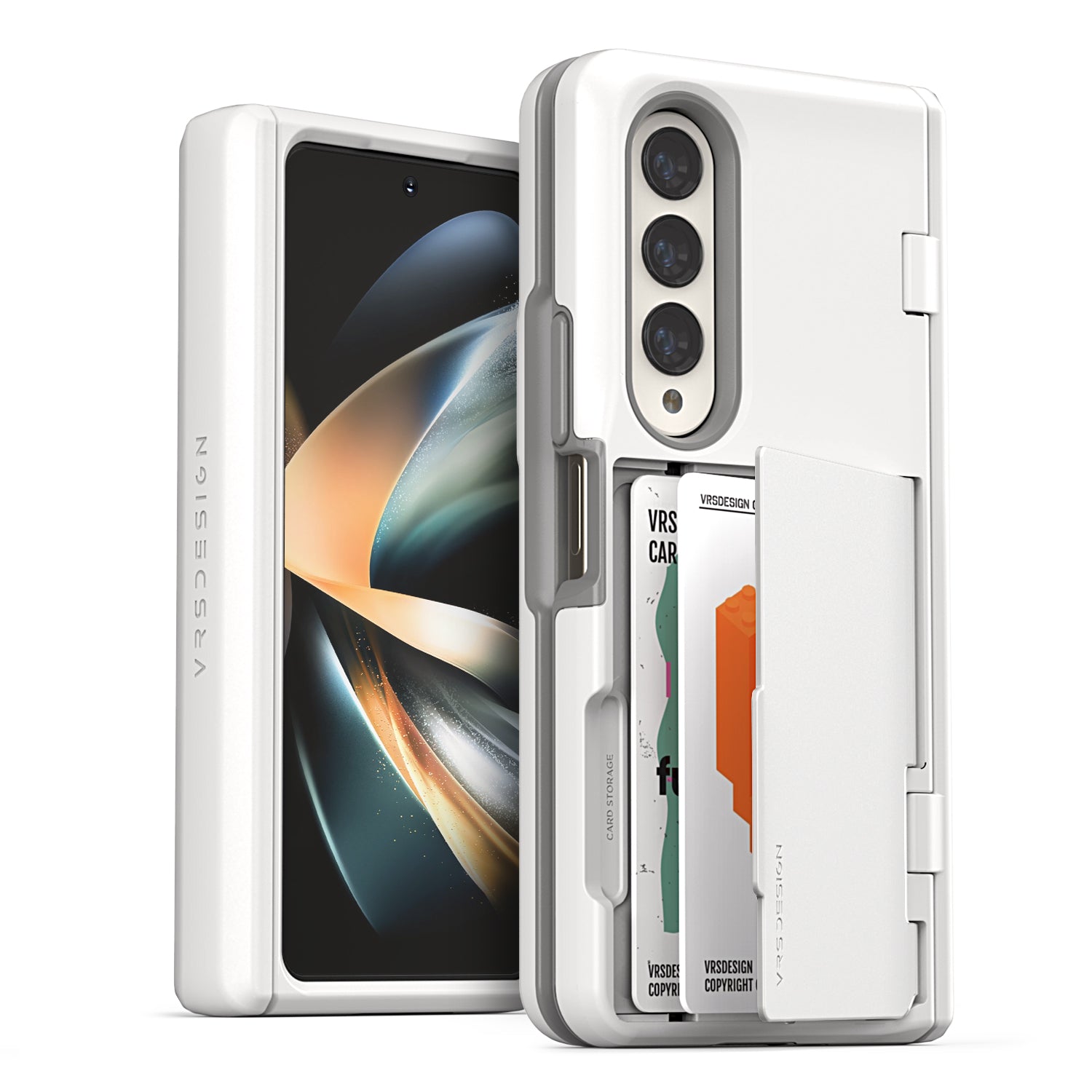 Samsung Galaxy Z Fold 4 wallet rugged case with multiple durable and convenient card slot with sleek minimalism by VRS