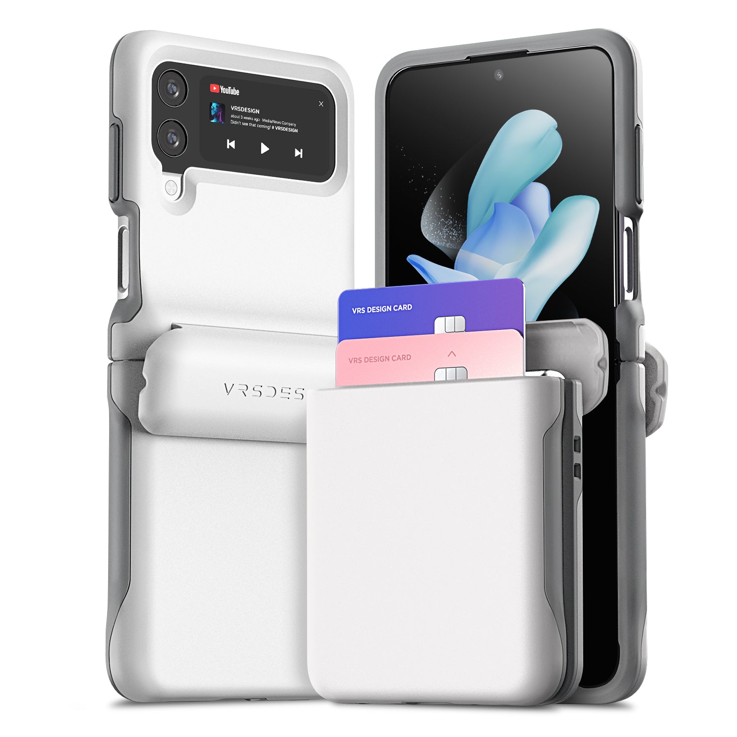 VRS Design Galaxy Z Flip 4 Case Terra Guard Modern Go - White VRS Design Galaxy Z Flip 4 Case Terra Guard Modern Go - White