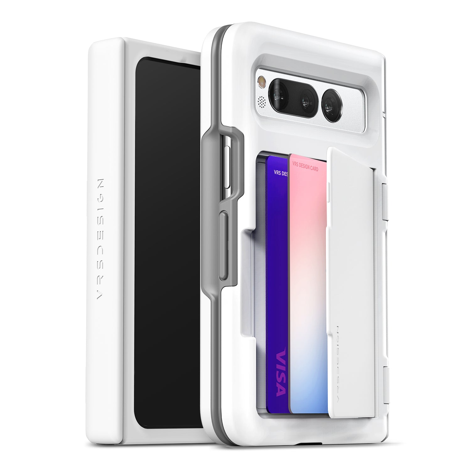 Google Pixel Fold rugged modern wallet case with multiple durable and convenient card slot with sleek minimalist look by VRS