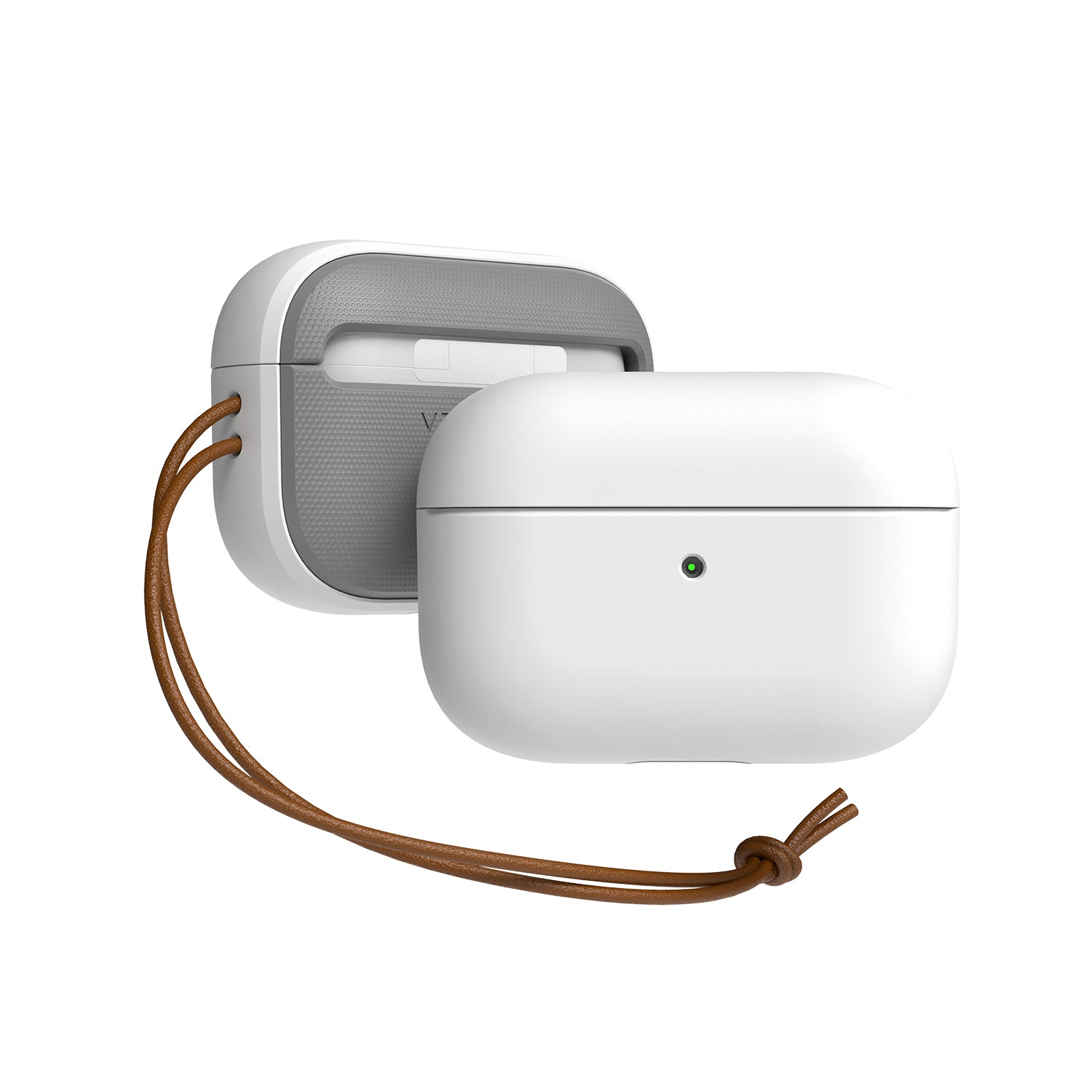 VRS Design® Apple AirPods Pro hard premium wireless Case leather strap