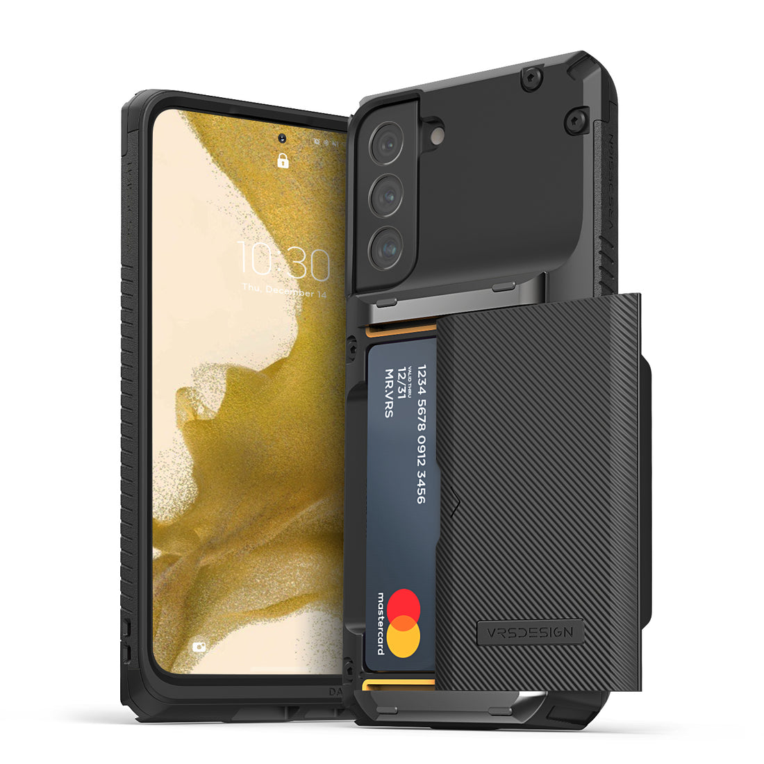Samsung Galaxy S22 Plus wallet rugged case with multiple durable and convenient card slot with sleek minimalism by VRS