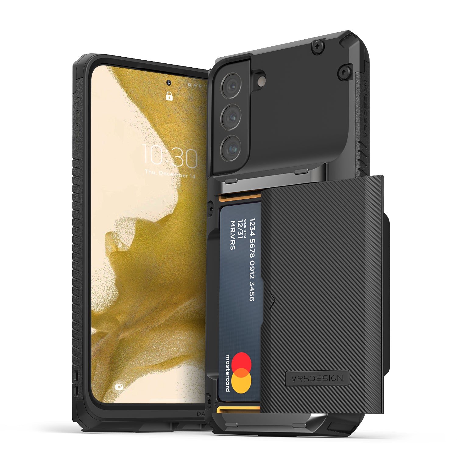 Samsung Galaxy S22 Plus wallet rugged case with multiple durable and convenient card slot with sleek minimalism by VRS