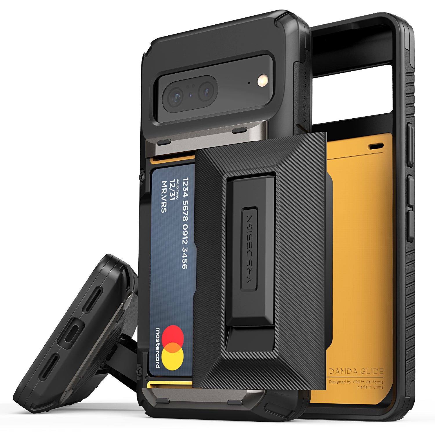 Google Pixel 7 Pro rugged Glide wallet case with multiple durable and convenient card slot with sleek minimalist look by VRS