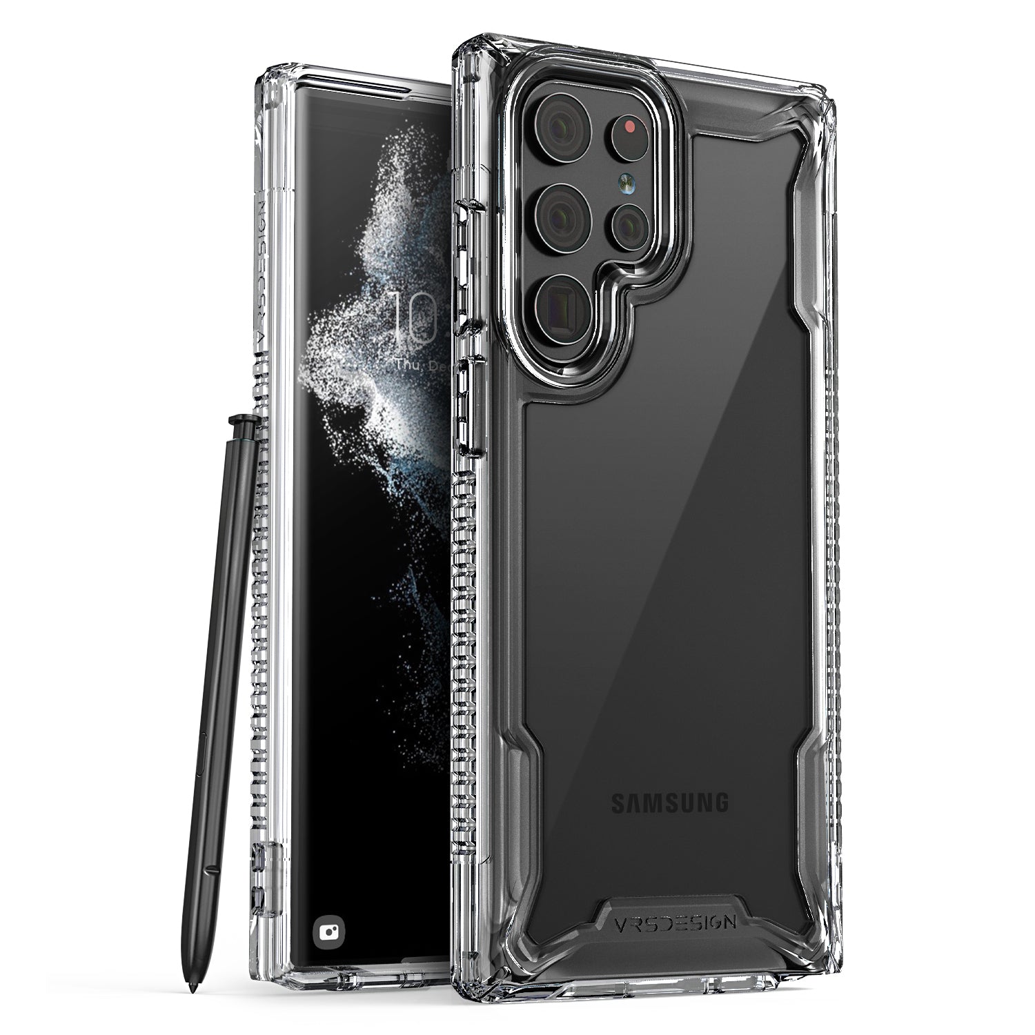 Samsung Galaxy S22 Ultra wallet rugged case with multiple durable and convenient card slot with sleek minimalism by VRS
