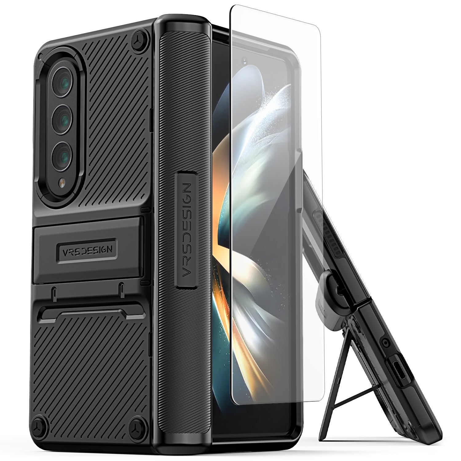 Sleek rugged Galaxy Z Fold 3 Slim minimalist case by VRS DESIGN