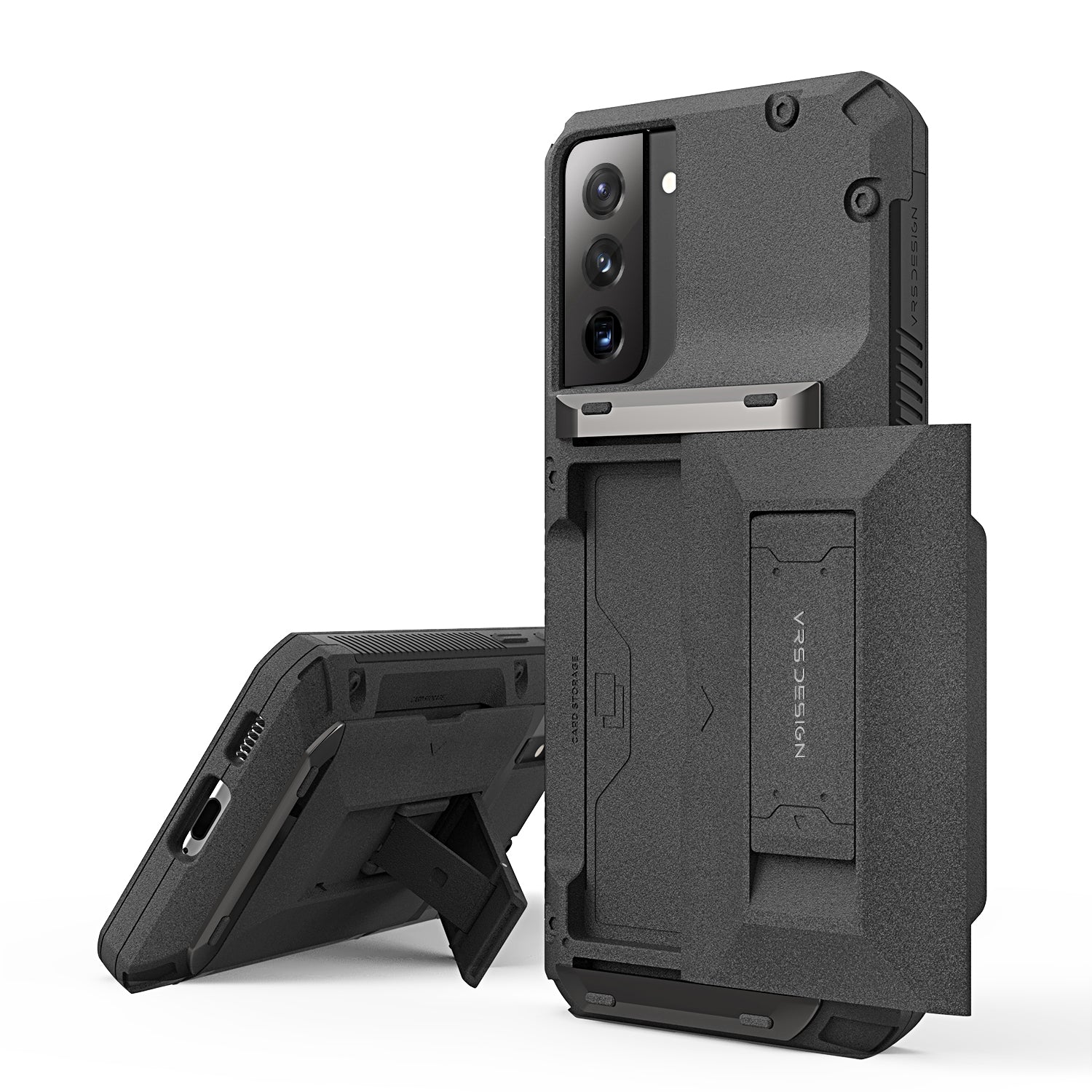 Samsung Galaxy S21 Plus wallet rugged case with multiple durable and convenient card slot with sleek minimalism by VRS