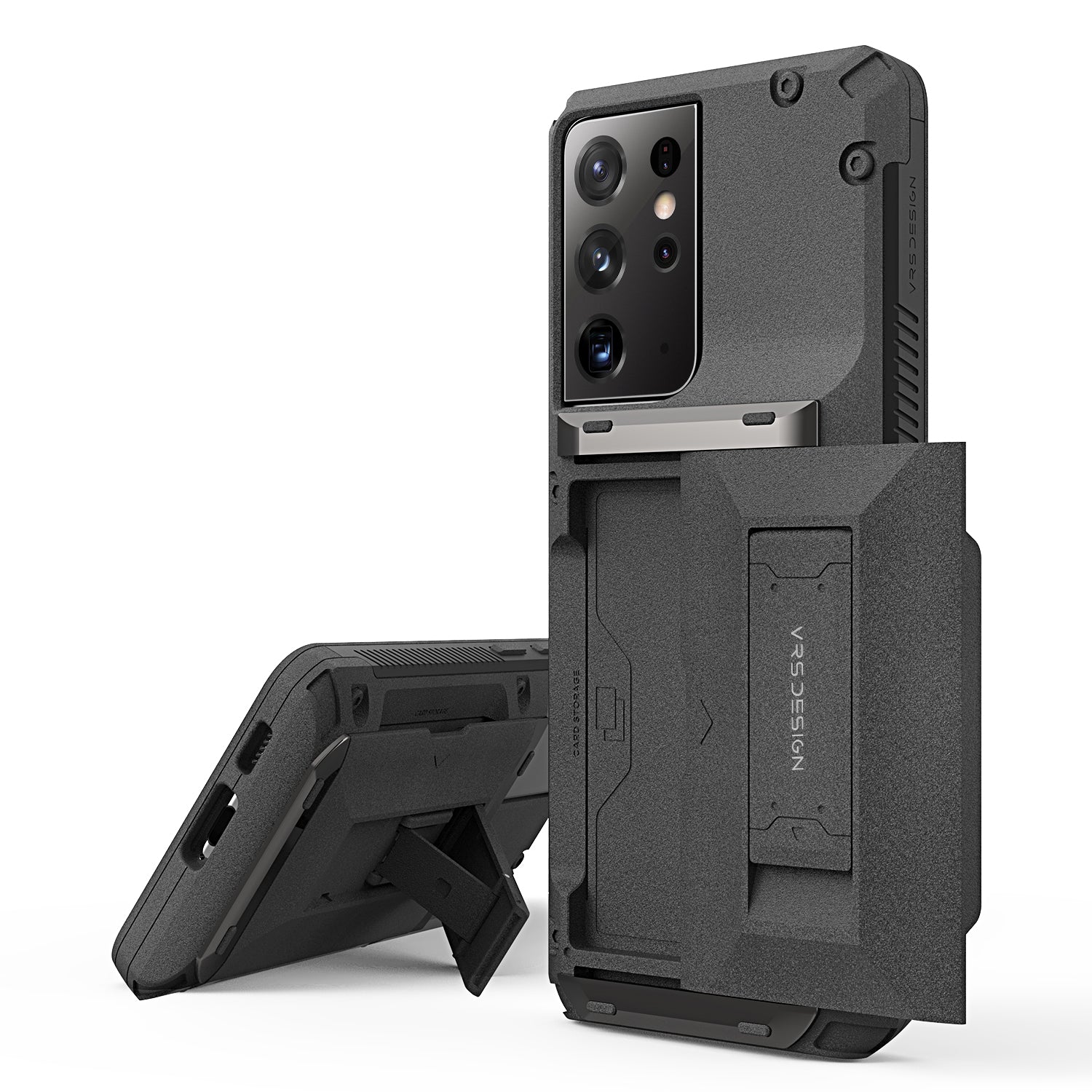 Samsung Galaxy S21 Plus wallet rugged case with multiple durable and convenient card slot with sleek minimalism by VRS