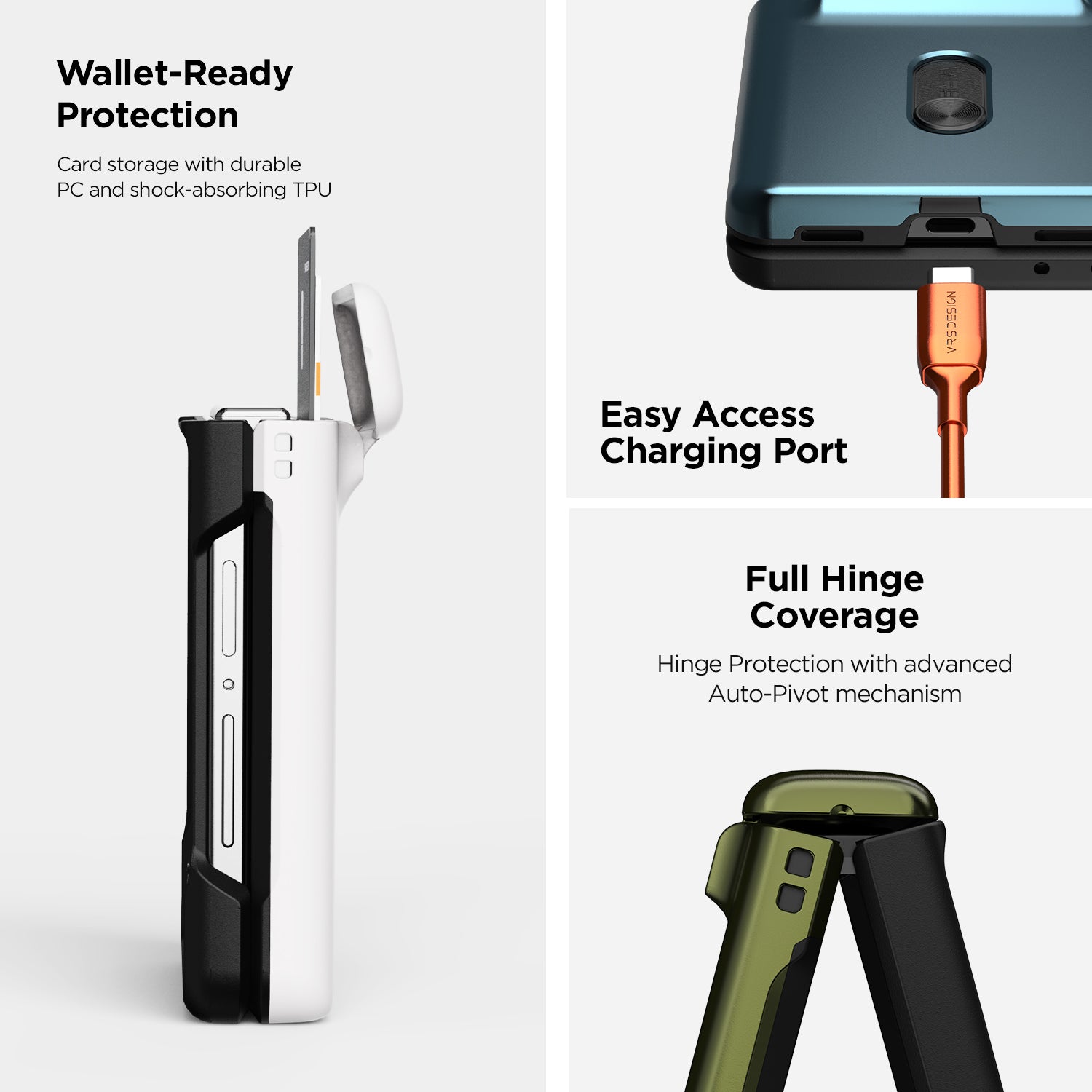 Galaxy Z Flip 8 wallet case designed to store up to two cards while maintaining a compact profile.
