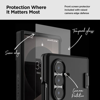 Precise camera, button, speaker, and charging-port cutouts on the Galaxy Z Fold 8 Ultra Modern case.