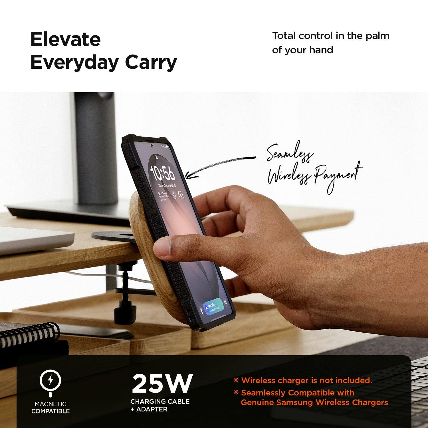 Sturdy drop protection cover for Galaxy S26 Ultra Quickstand Pro