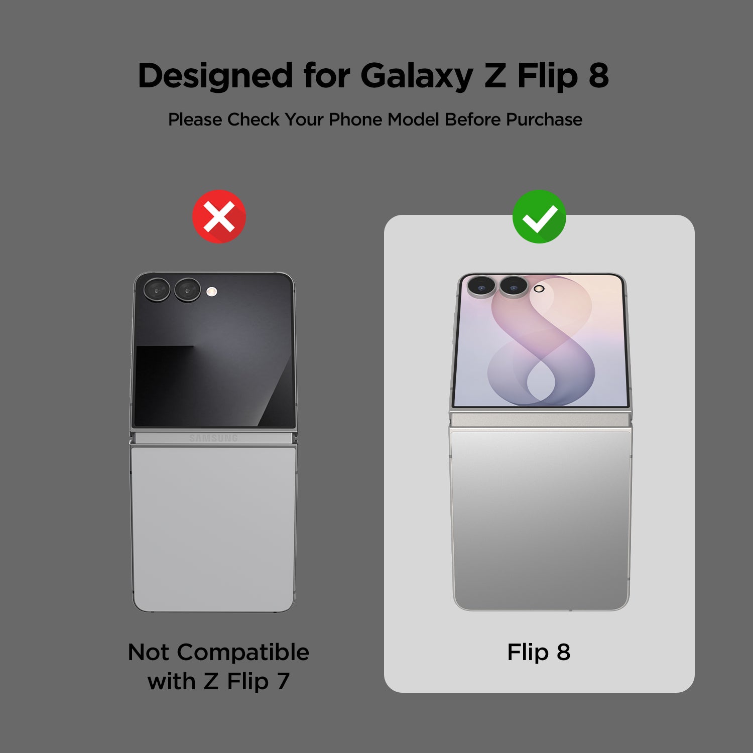 VRS DESIGN Galaxy Z Flip 8 Modern case combining a sleek design, magnetic compatibility, and everyday protection.