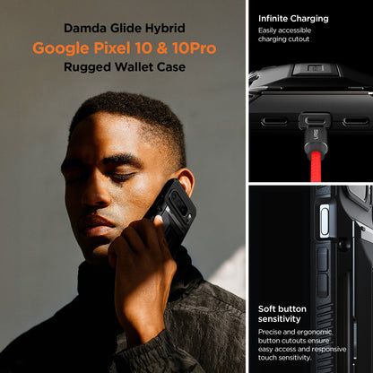 google pixel pro 10 and 10 PRO  Rugged case wallet card holder compartment easy carry smart cute kickstand quick convenient modern red green color cute women outdoor