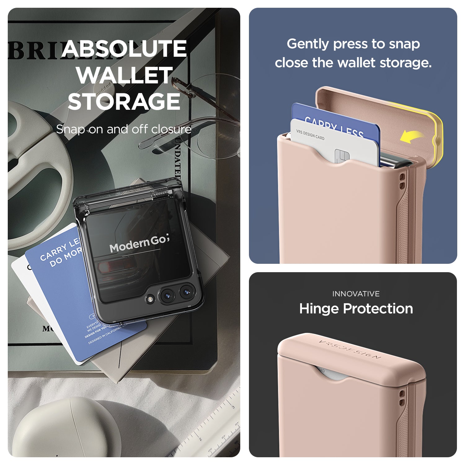 VRS DESIGN Semi-Auto Hinge Protection Phone Case Samsung Galaxy Z Flip5