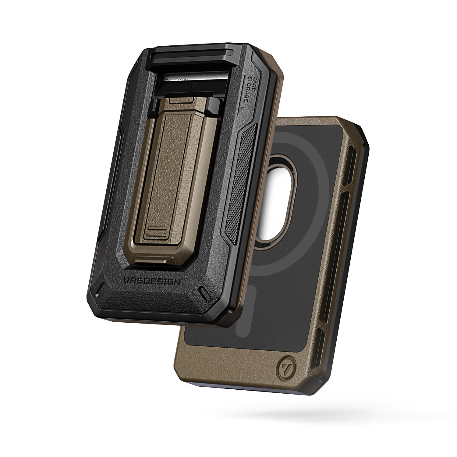 VRS Design Minimalist Apple MagSafe iPhone Wallet by VRS Design Khaki/Black VRS Design Minimalist Apple MagSafe iPhone Wallet by VRS Design Khaki/Black