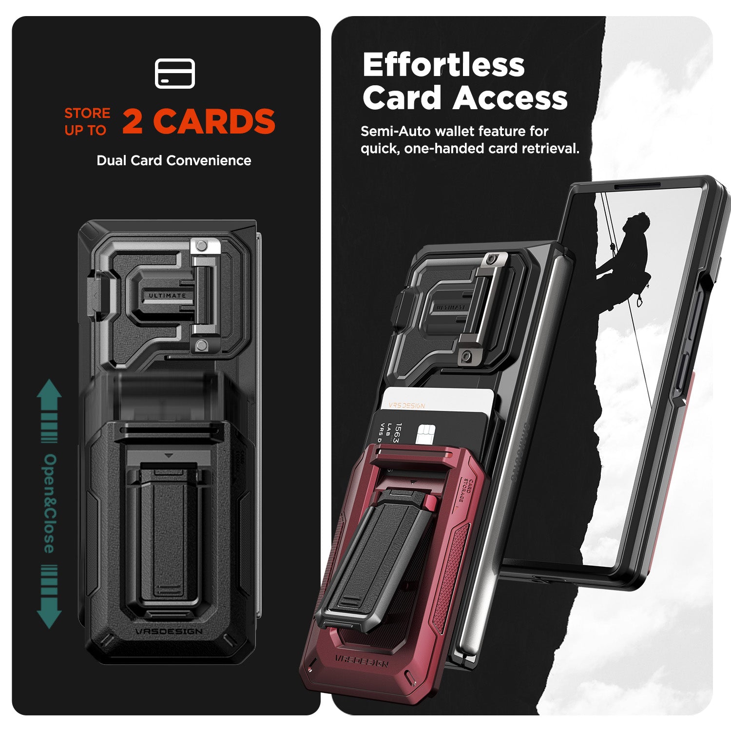 Rugged Card Wallet Case Origin Fit 360 for Samsung Galaxy Z Fold 6