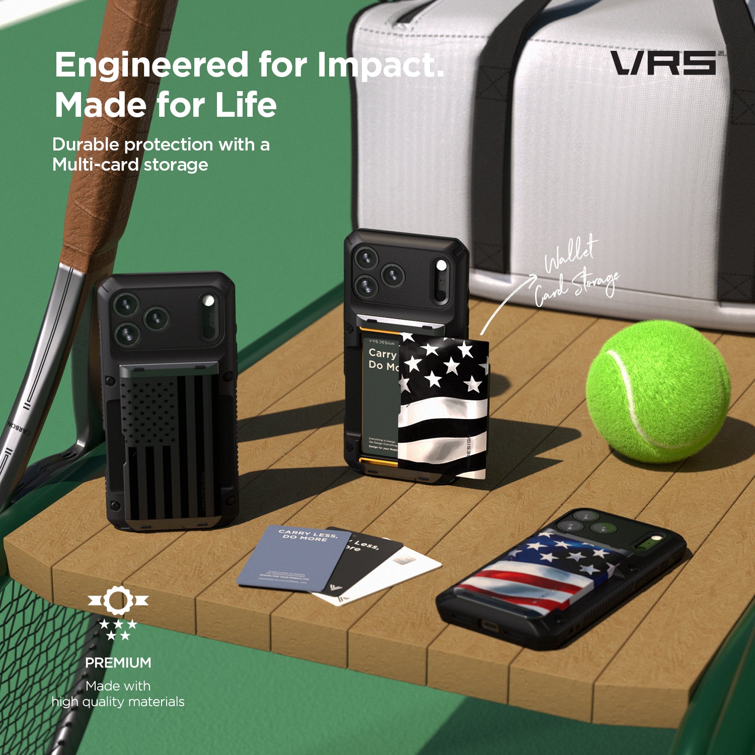 Apple iPhone 17 Luxury Mobile phone cover card holder hinge protector built-in screen shield slim rugged daily carry durable case by VRS DESIGN