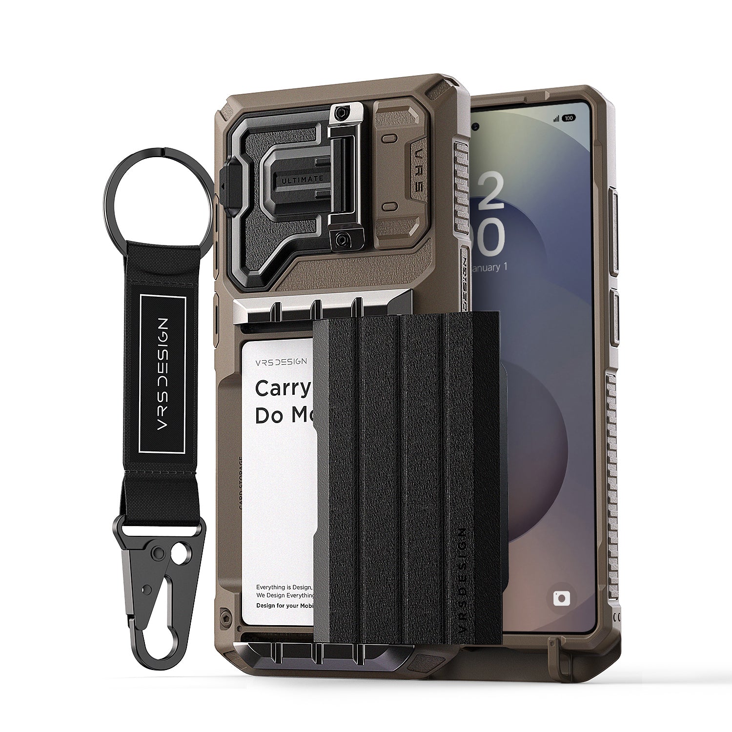 Modern Samsung Galaxy S25 Ultra case Glide Ultimate by VRS Design Khaki Modern Samsung Galaxy S25 Ultra case Glide Ultimate by VRS Design Khaki