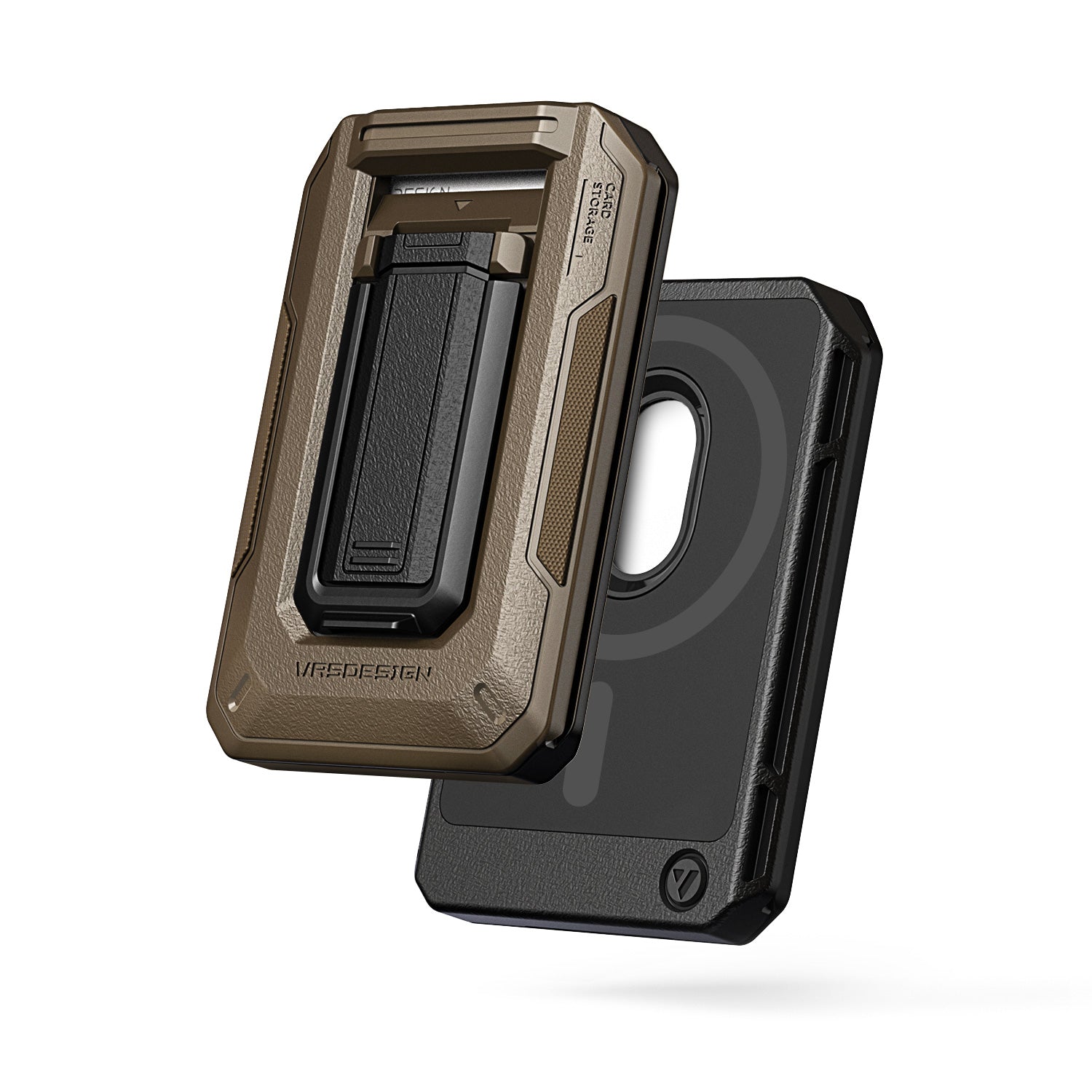 VRS Design Minimalist Apple MagSafe iPhone Wallet by VRS Design Khaki/Black VRS Design Minimalist Apple MagSafe iPhone Wallet by VRS Design Khaki/Black