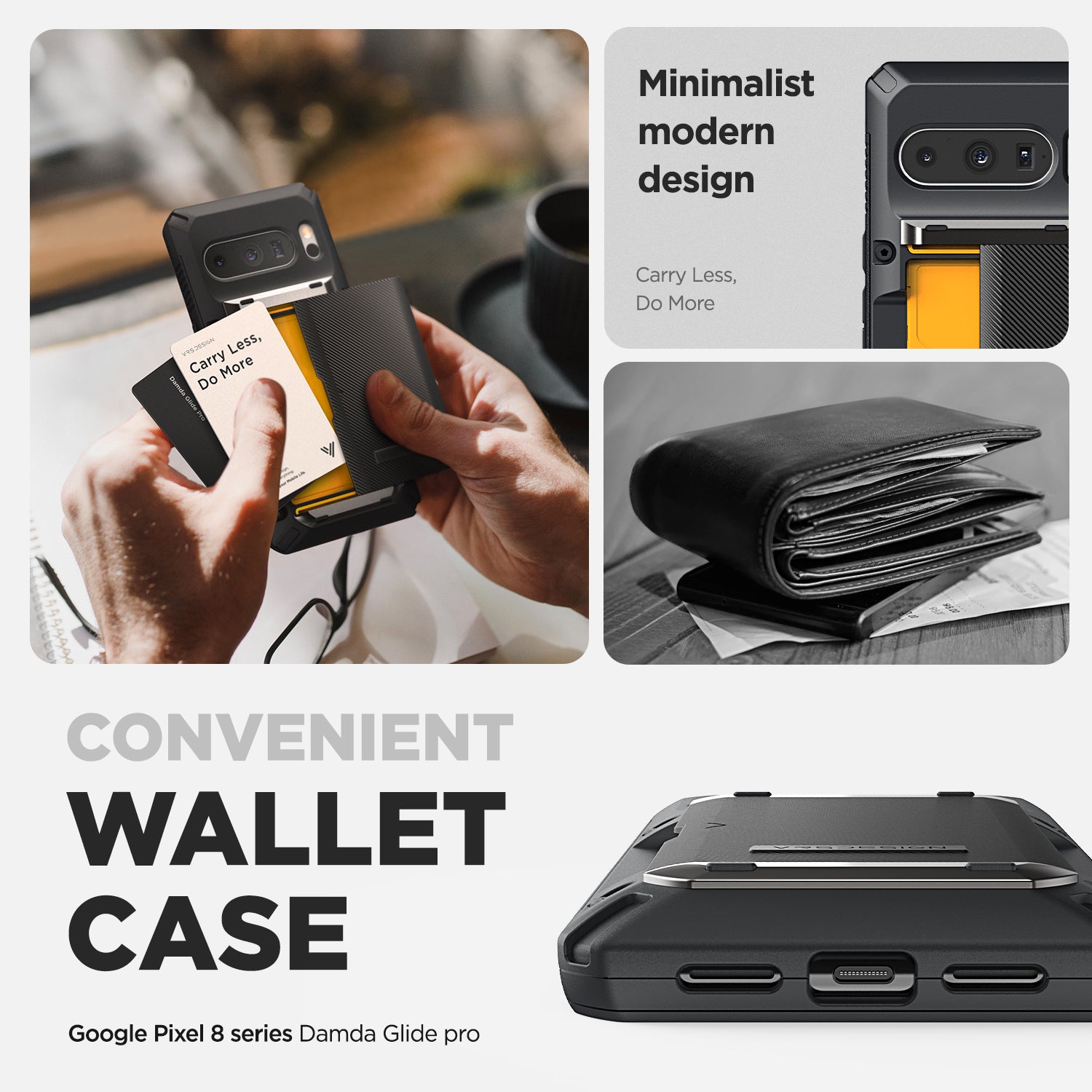 Cadorabo Cover Libro Per Google Pixel 2 XL: Portafoglio Grigio E Nero Con Chiusura Magnetica E Supporto