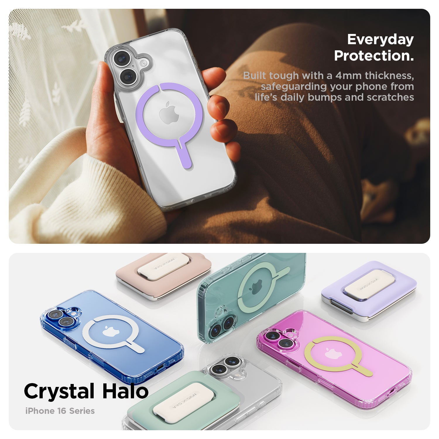 iPhone 16 Series Terra Guard Crystal Halo Case